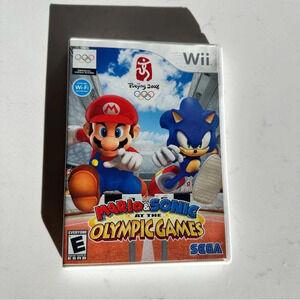 Nintendo Wii Mario and Sonic at Olympic Games complete game with manual